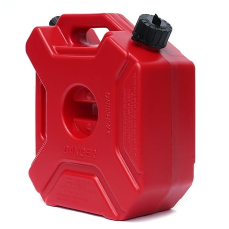 

1.3 Gallon Fuel Gas Storage Tank Emergency Motorcycle Tool Reserve Oil Box Prevent Rust with Holder Bracket Lock Fit ATV UTV Go Kart