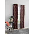 thumbnail image 2 of (2 pack) Mainstays Blackout Curtain Panel Pair, Set of 2, Medallion Brick Red, 30"W x 84"L, 2 of 8