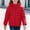 Red, variant on Girls Quilted Jacket with Hood Casual Zip Up Warm Lightweight Long Sleeve Kids Winter Coat Black 4-12 Years