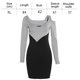 thumbnail image 2 of Vestidos bodycon de verano para mujer mini vestido de cóctel con un hombro fruncido hasta la rodilla, 2 of 6