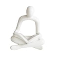 thumbnail image 4 of Estatua de abstracto moderno, escultura artesanal, decoración de resina, personaje artístico para regalos de cumpleaños, decoración de Lectura blanca perfecl Estatuilla abstracta, 4 of 8