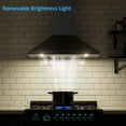 thumbnail image 4 of VIKIO 30 inch Ducted 900-CFM Black Wall-Mounted Range Hood with LED Lighting, 4 of 11