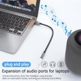 thumbnail image 4 of USB to 3.5mm (female) audio adapter Grey Grey, 4 of 8