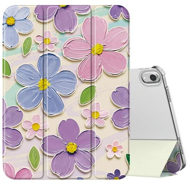 Funda MoKo para iPad 11.ª generación, 11.ª generación, 11.ª generación, 10.9 pulgadas, diseño floral