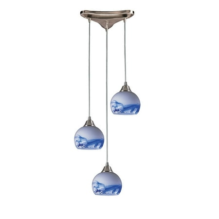 

Elk Home Mela 10 Wide 3-Light Pendant - Satin Nickel