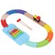 thumbnail image 1 of Paquete de expansión de la vía de Tren de Madera, Kits de Ferrocarril de Madera EnsamblaJe flexible Aprendizaje Temprano para Niños, 1 of 7