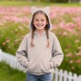 thumbnail image 2 of YunPes Girls Casual Bear Ear Hoodies Winter Warm Pullover Comfy Fleece Sweatshirts Long Sleeve Trendy 2025 Tops with Pockets, 2 of 4