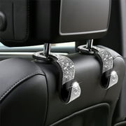 4x Car Hooks,Bling Car Seat Hanger Backseat,Headrest Auto Seat Hook,Car Accessories for Hanging Handbags,Purse,Clothes
