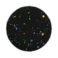 thumbnail image 2 of DouZhe Waterproof Spare Tire Cover, Stars Starry Colorful Prints Adjustable Wheel Covers Fit for Jeep Trailer RV SUV Car, 16 inch, 2 of 7