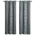 thumbnail image 2 of VCNY Home Kingdom Grey Branch Grommet Blackout Curtain, 40" x 84", 2 of 5