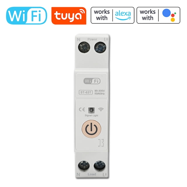 Mistaha Smart WiFi Circuit Breaker Remote Control Switch ST-63T 63A Wireless Timer Power Cut-off Device