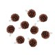 thumbnail image 1 of Conos de pino naturales navideños compatibles con decoración decorativa para el hogar, marrones (2 juegos-marrón), 1 of 5