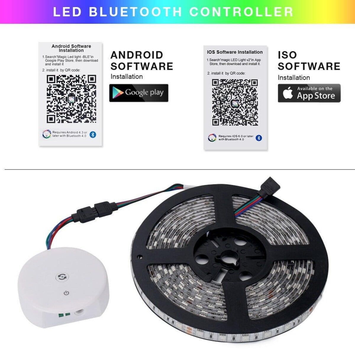 RV LED Light Strips for almost anywhere! UFO Bluetooth controlled by your Iphone or Android
