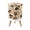 Color 3, variant on Leopard Print Small Trash Can with Lid Abstract Organic Honeycomb Neutral Beige Earthy Tones 1.8 Gallon Dog Proof Trash Can Round Garbage Can Waste Bin Wastebasket for Bathroom Bedroom Living Room