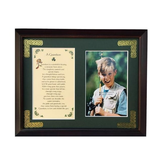 Peter Townsends Irish PFB8x10-Grandson 8 x 10 in. Grandson Blessing Photo Frame