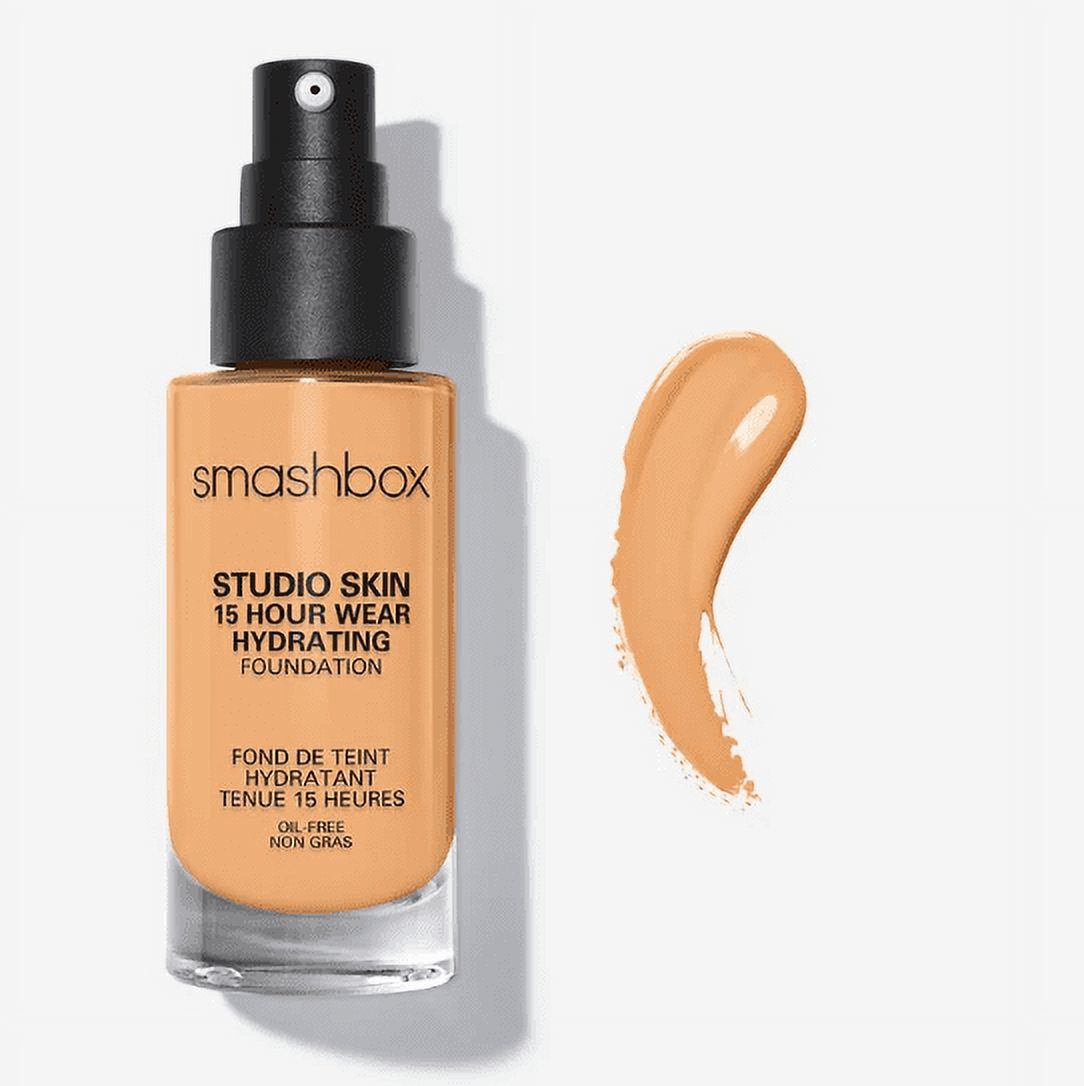 Smashbox Studio Skin 24h Foundation Mit Hyaluron - Leichte Bis Volle Deckkraft, Mattes Finish Für Normale Haut
