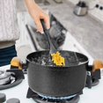 thumbnail image 4 of Ram Pro kitchen Slotted Spoons for Cooking Made of Heat Resistant Nylon with Plastic Handle Ideal for use with Non-Stick Pots and Pans - Black (Pack Of 3), 4 of 4