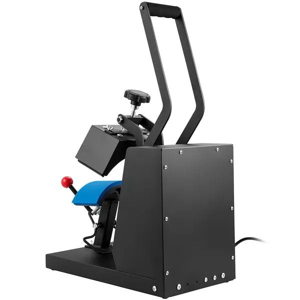 Hat Heat Press, 4 in 1 Cap Heat Press Machine, 6x3inches Clamshell Sublimation Transfer, LCD Digital Timer Temperature Control with 4pcs Curved Heating Elements
