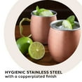20 oz Stainless Steel Moscow Mule Mug Copper Plated with EZGrip