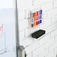 thumbnail image 2 of MyGift Clear 5-Slot Acrylic Wall Mounted Dry Erase Marker and Eraser Holder Rack, Set of 2, 2 of 6