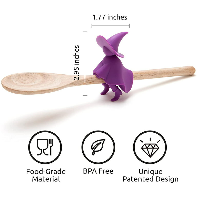 Hug Doug Spoon Saver + Spoon | Spoon Holder and Lid Lifter | Silicone Spoon  Rest | Stove Spoon Holder | Cool & Cute Kitchen Accessories | Fun Kitchen