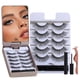 thumbnail image 1 of Kit de pestañas postizas BS-MALL Style03 Wispy de aspecto natural, 1 of 6