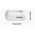 thumbnail image 3 of PEONAVET Toothpaste Clip Toothbrush Storage Rack Non Perforated Wall Mounted Bathroom Wall Mounted, 3 of 9