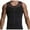 Black, variant on BLTIBY Mens Shapewear Tank Top Undershirt Slimming Body Shaper Tummy Control Vest Gynecomastia with Zipper Black XL