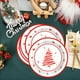 thumbnail image 4 of TaTaai Gift 16Pcs Merry Christmas Plates Party Supplies,Red and White Disposable Christmas Tree Snowflake Table Dinnerware Paper Plates for Holiday Xmas Party Decorations, 4 of 6