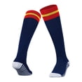 thumbnail image 4 of Kids Soccer Socks Striped Knee High Tube Socks Football Uniform Sports Socks for Boys Girls, 4 of 4