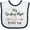 White and Navy, variant on Inktastic My Godmother Loves Me Heart Godchild Boys or Girls Baby Bib