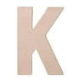 thumbnail image 2 of (2 pack) Paper-Mache Letter 8"X5.5"-K, Pk 6, Darice, 2 of 3