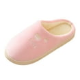 thumbnail image 3 of LIANGP Ladies Slippers Slippers For Women Winter Warm Cotton House Slippers Women's Shoes Pink Size 7, 3 of 4