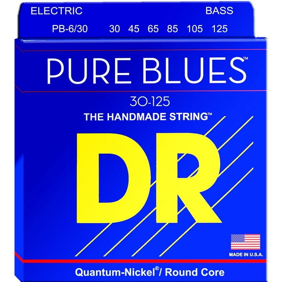 DR Strings PURE BLUES Bass Guitar Strings (PB6-30)