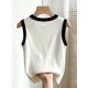 thumbnail image 2 of Top Sin Mangas Blanco Con Detalles Negros Y Botones Dorados Multicolor-3, 2 of 21
