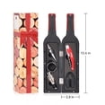 thumbnail image 6 of Kato 5-Piece Stainless Steel Wine Opener Set - Premium Corkscrew Accessories Kit with Drink Stickers, Perfect Wedding Gifts for Wine Lovers & Drinkers (Red & Black), 6 of 7