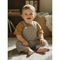 thumbnail image 5 of BemeyourBBs Toddler Baby Girl Boy Plaid Romper Overalls Spring Summer Clothes Square Neck Sleeveless Jumpsuit Overall One Piece Outfits, 5 of 8