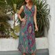 thumbnail image 2 of Paisley Print Vestido Sin Mangas , Vestidos De Lujo Para Ocasiones Oficiales, 2 of 5
