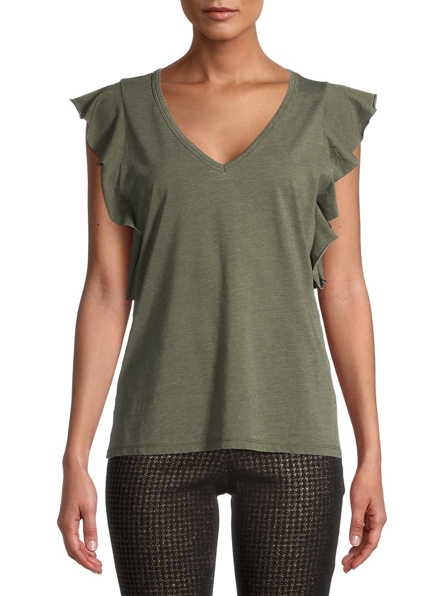 Randolly Womens Tops,Ladies Leaf Print Vest Sleeveless Loose Crop Tops Tank Tops Blouse Tops T-Shirt 