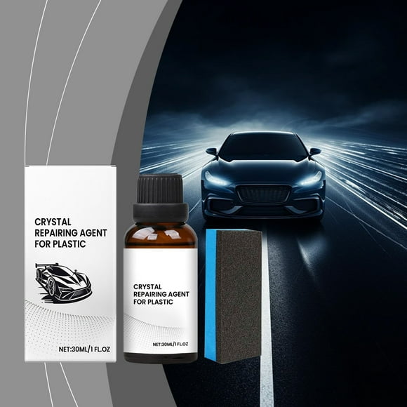 CQCYD 3Pcs Car Plastic Trim Restorer 30ml, Hydrophobic Ceramic Coating for Automotive Interior & Exterior, Restores Shine on Dashboard & Bumper, Anti-Static & Mud Protection for Long-Lasting Gloss