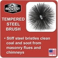thumbnail image 2 of Midwest Hearth Wire Chimney Cleaning Brush (9-Inch Round) Made in USA, 2 of 5