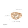 thumbnail image 3 of Qarigey Anillo de mujer, cobre hueco, decorativo, para adultos, joyería de mano, elegante, exquisito, colgante, decoración artesanal Ropa, zapatos y accesorios Miscelánea Talla 9 Qarigey  AP014941-03, 3 of 6