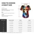 thumbnail image 4 of Vsdgher Colorful Art Dog Women Shirts V Neck Short Sleeve Tops T-Shirt Basic Tees, S to 3XL3X-Large, 4 of 5