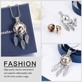 thumbnail image 6 of Hollow Dream Catcher Pet Cremation Jewelry Dreamcatcher Cremation Jewelry for Ashes Stainless Steel Paw Print Urn Locket Pendant Memorial Urn Necklace for Women for Loved Ones Keepsake Gift, 6 of 6