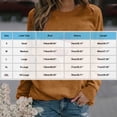 thumbnail image 3 of Fznquz Brown Casual Blouses for Women Winter Christmas Long Sleeve Shirt Round Neck Women's Tee Shirts, 3 of 4