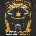 thumbnail image 2 of Mens You Messed With The Wrong Cow Boy T Shirt Funny Tough Bull Joke Tee for Guys Graphic Tees, 2 of 9