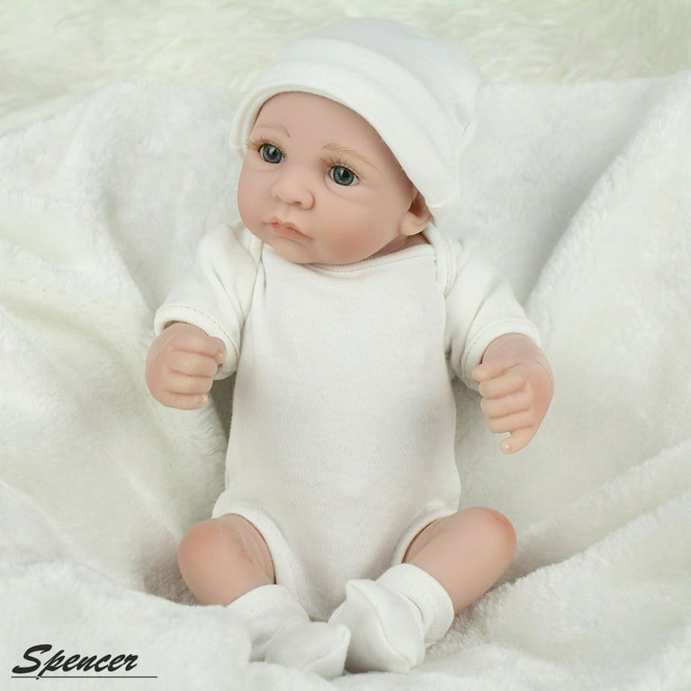 Boneca reborn boy alive baby full silicone dolls toys 23 57cm white skin  hair rooted bebe