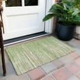 thumbnail image 6 of Addison Rugs Chantille Indoor/Outdoor Transitional Stripes Green Washable Rectangle Rug, 1'8" x 2'6", 6 of 6