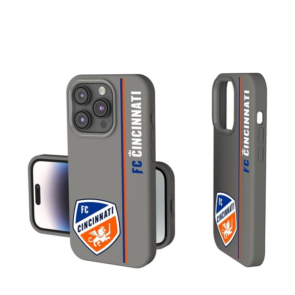 Keyscaper Gray FC Cincinnati Sidebar Soft Touch iPhone Case