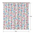 thumbnail image 5 of Watercolor Romantic Floral Shower Curtain – Botanical Rose and Peony Print, 72x72 Inches, 5 of 5